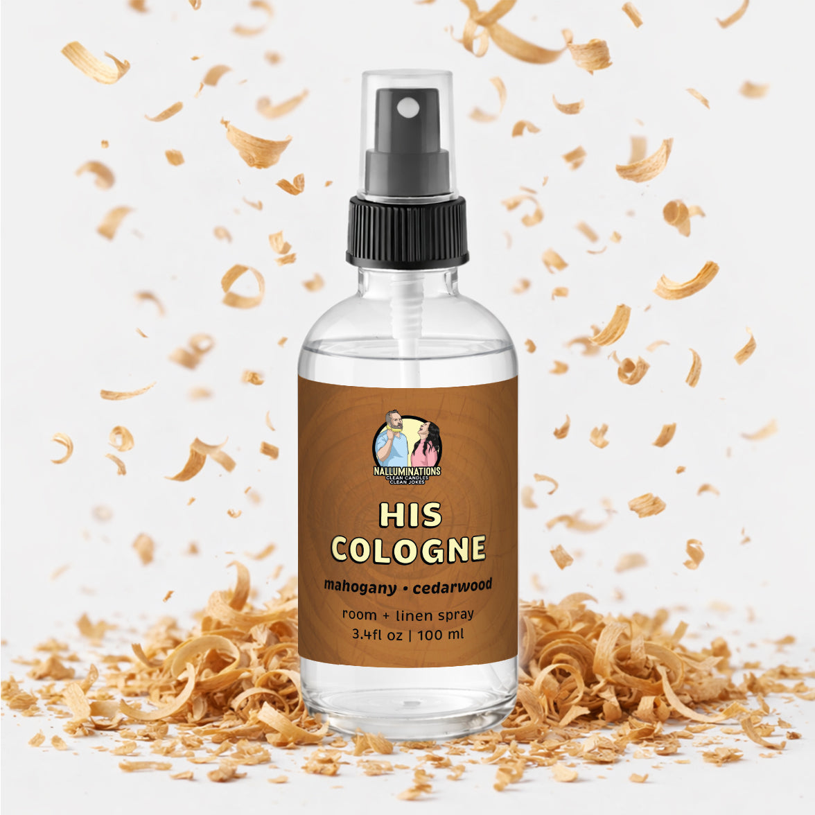 His Cologne Room Spray - Mahogany and Cedarwood