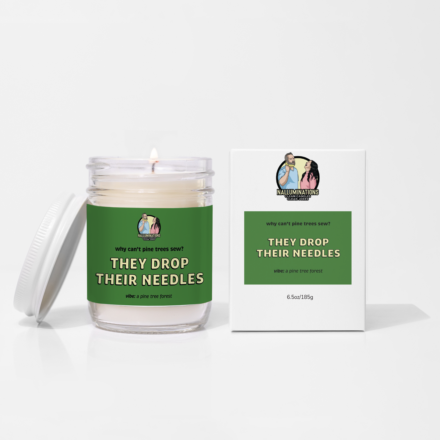 They Drop Their Needles Candle - Pine and Woody Spice Scent