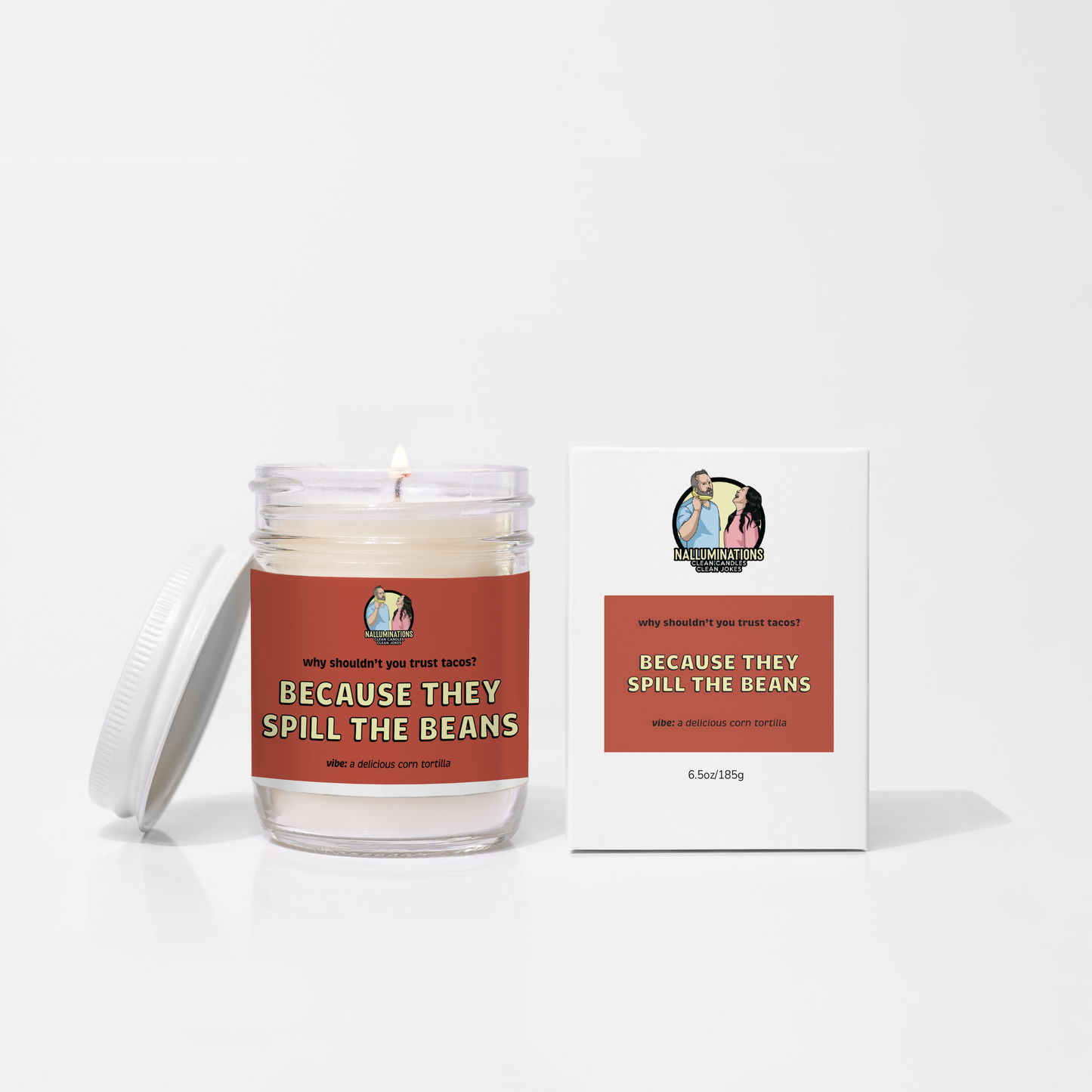 Because They Spill the Beans Candle - Taco Lovers Gift