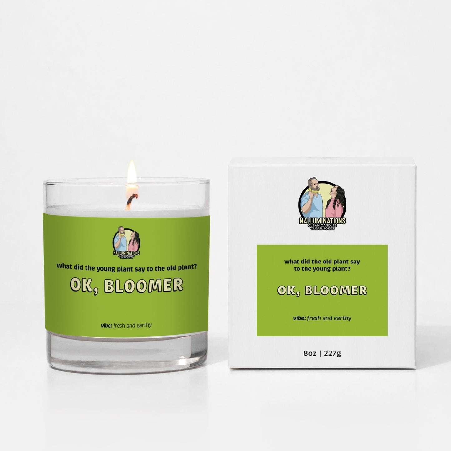 Ok, Bloomer Candle - Fresh Sandalwood & Gardenia Scent