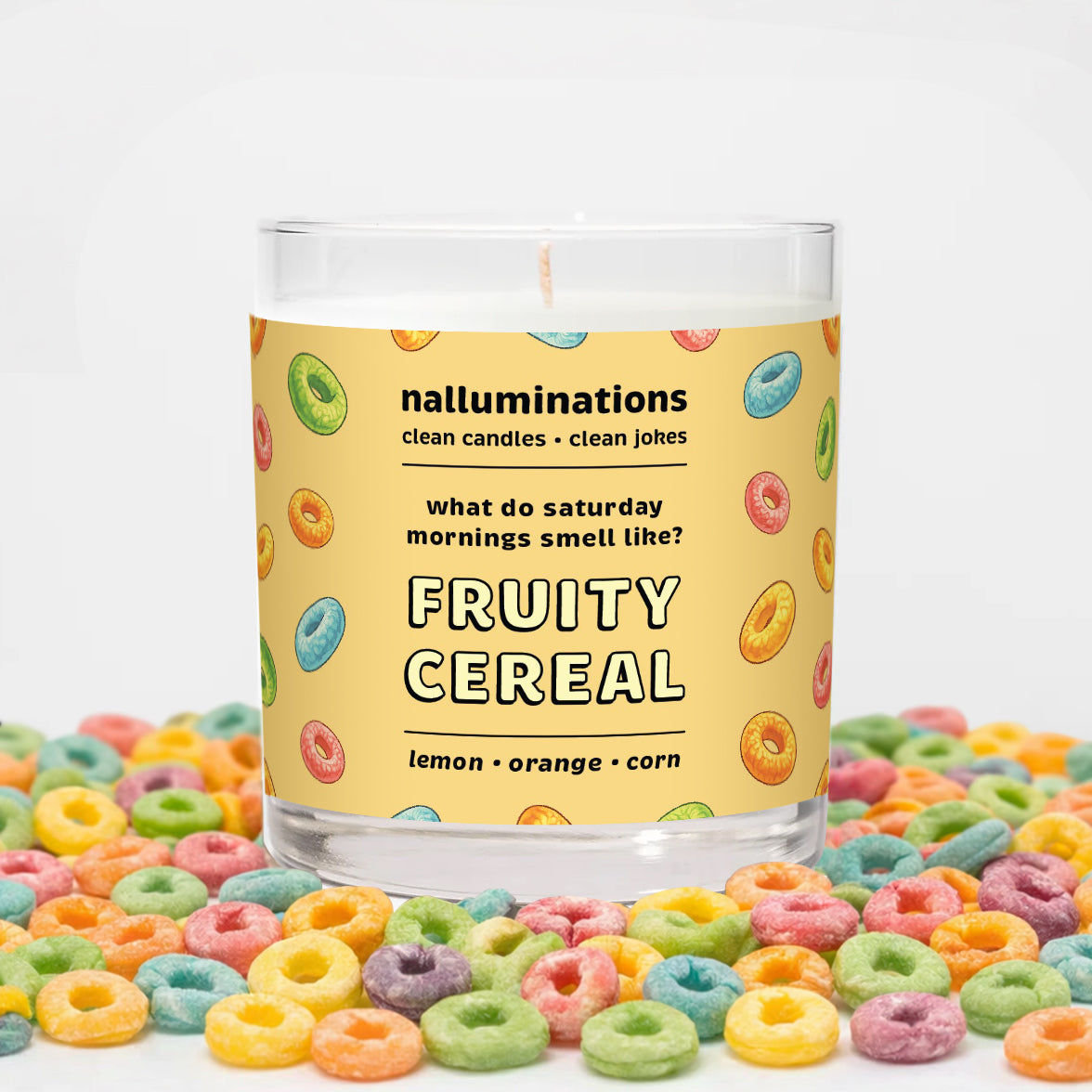 Fruity Cereal Funny Candle - Fruit Cereal Scent