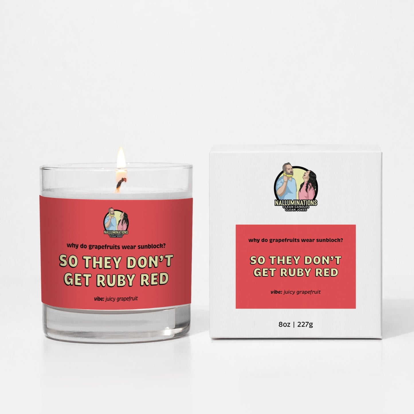 So They Don't Get Ruby Red Candle - Juicy Grapefruit Scent