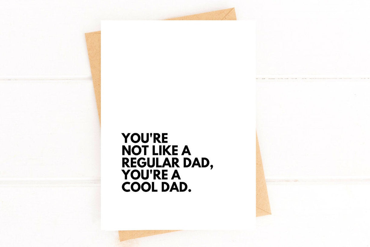 Funny Father's Day Card Cool Dad Card