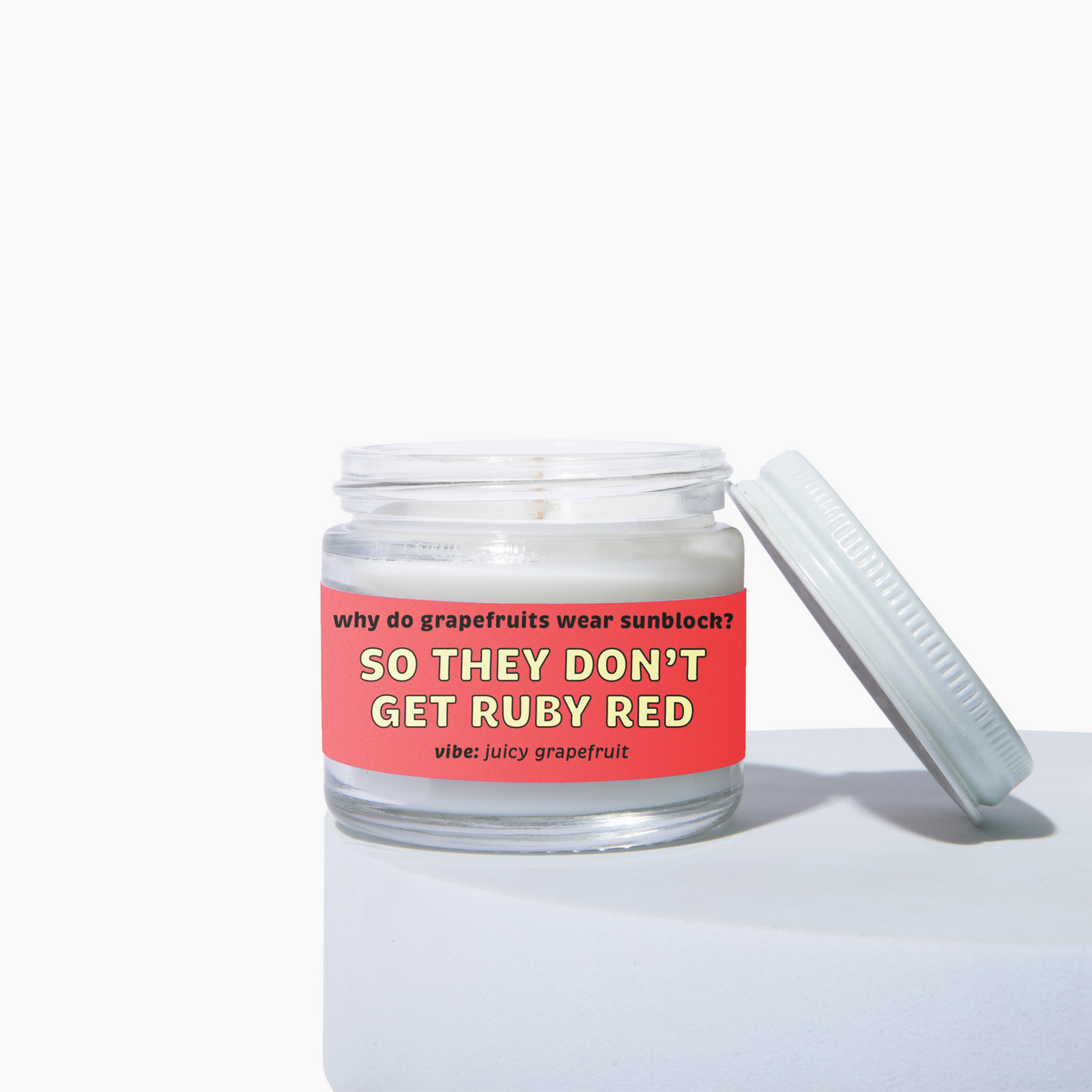 So They Don't Get Ruby Red Candle - Juicy Grapefruit Scent