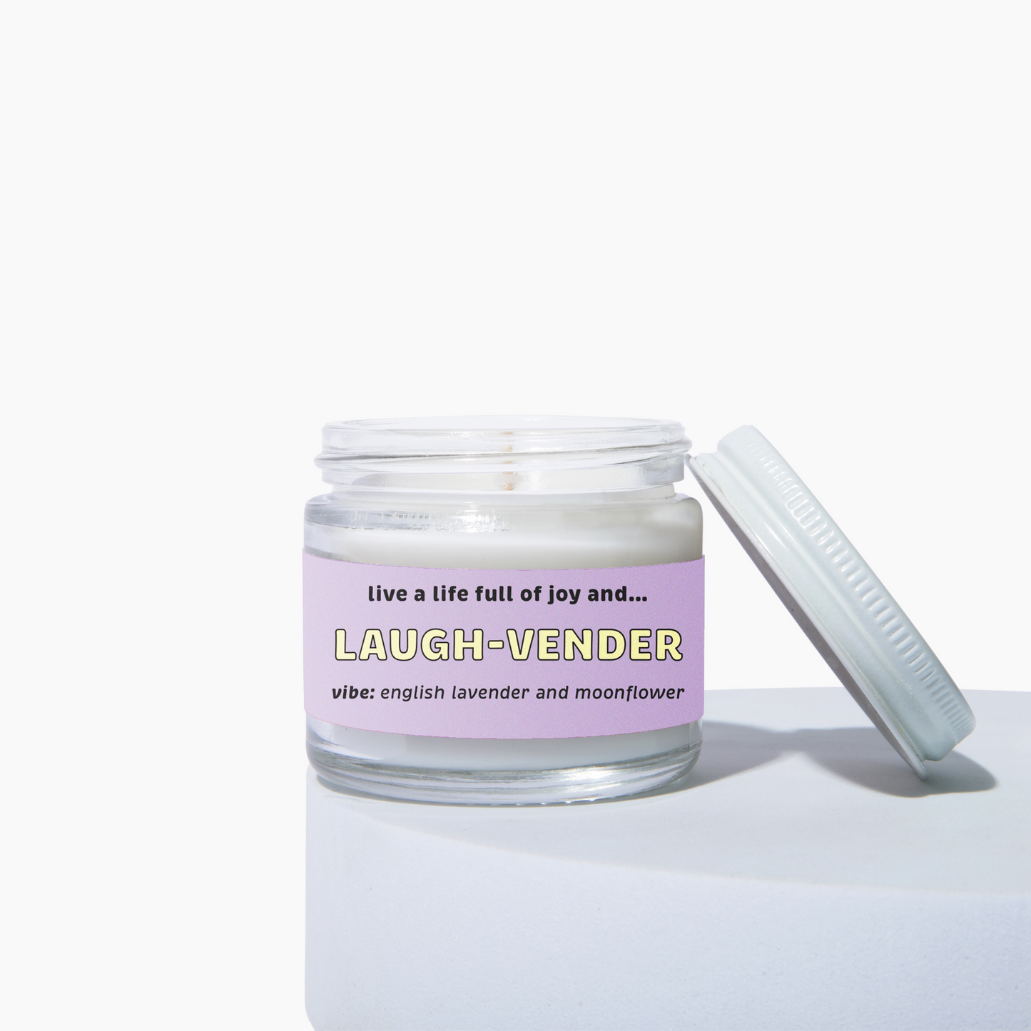 Laugh-Vender Candle - Floral Lavender and Moonflower Scent