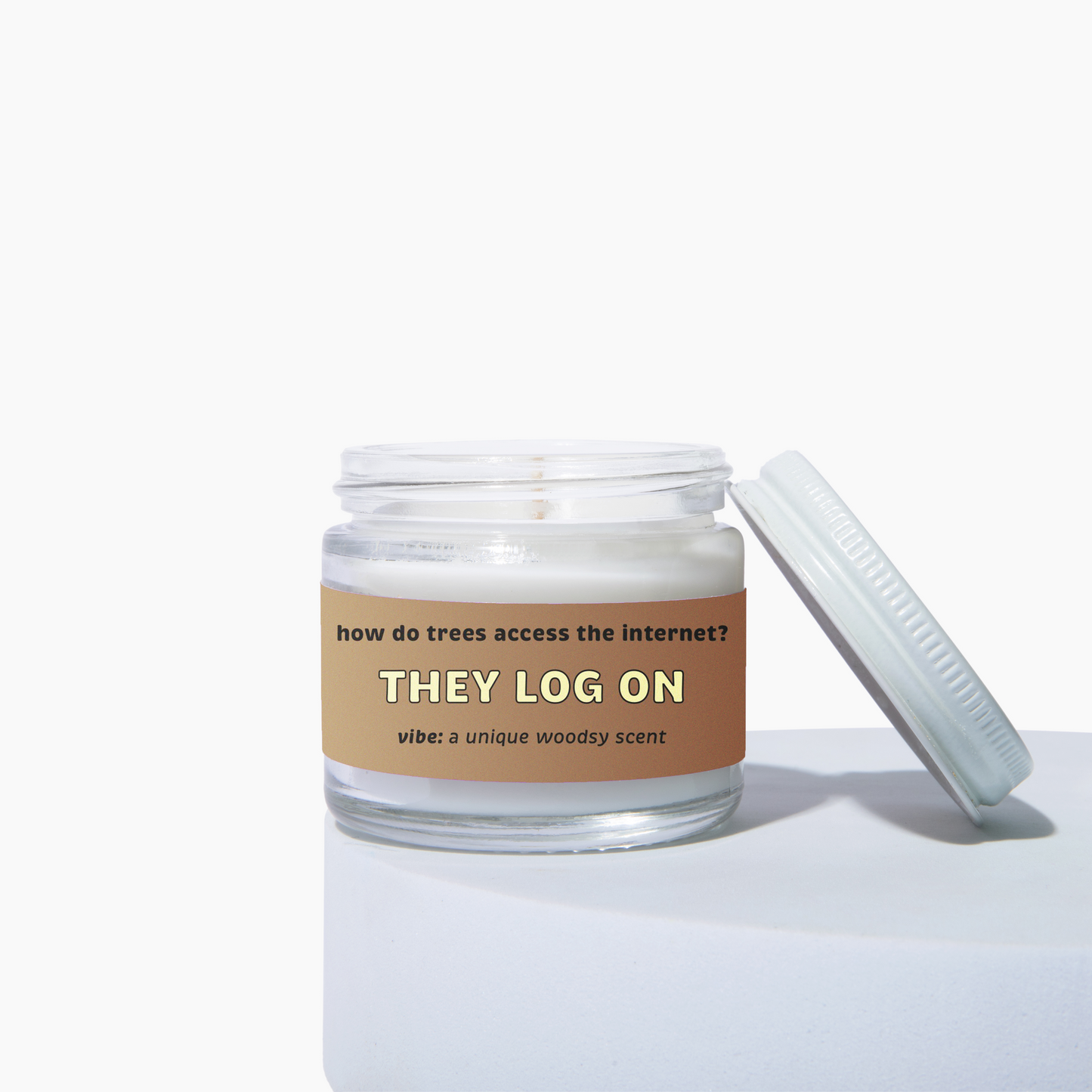 They Log On Candle - Citrus, Cedar & Musk Woodsy Scent