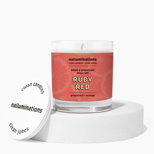 Ruby Red Funny Candle – Fresh Grapefruit Scent