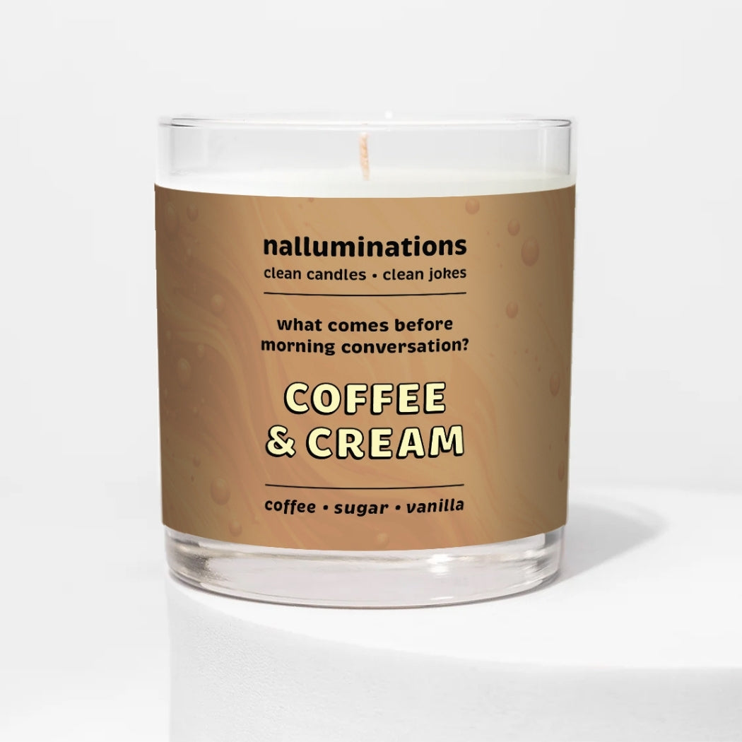 Coffee & Cream Funny Candle – Fresh Coffee Scent