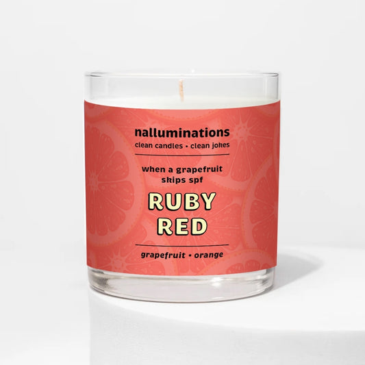 Ruby Red Funny Candle – Fresh Grapefruit Scent