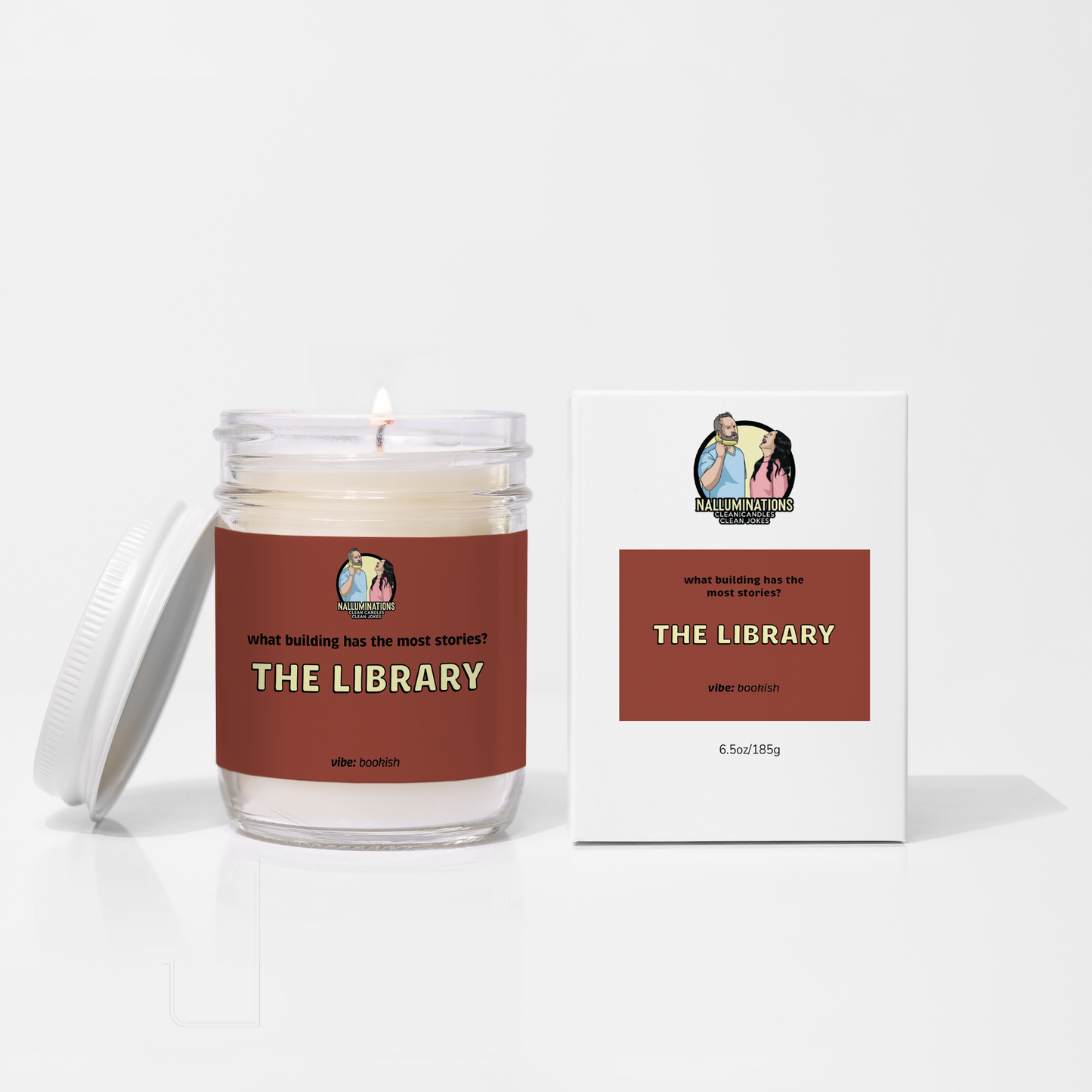 The Library Candle - Leather & Teakwood Scent