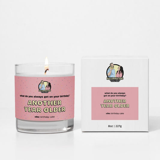 Another Year Older Candle - Birthday Cake - Funny Gift