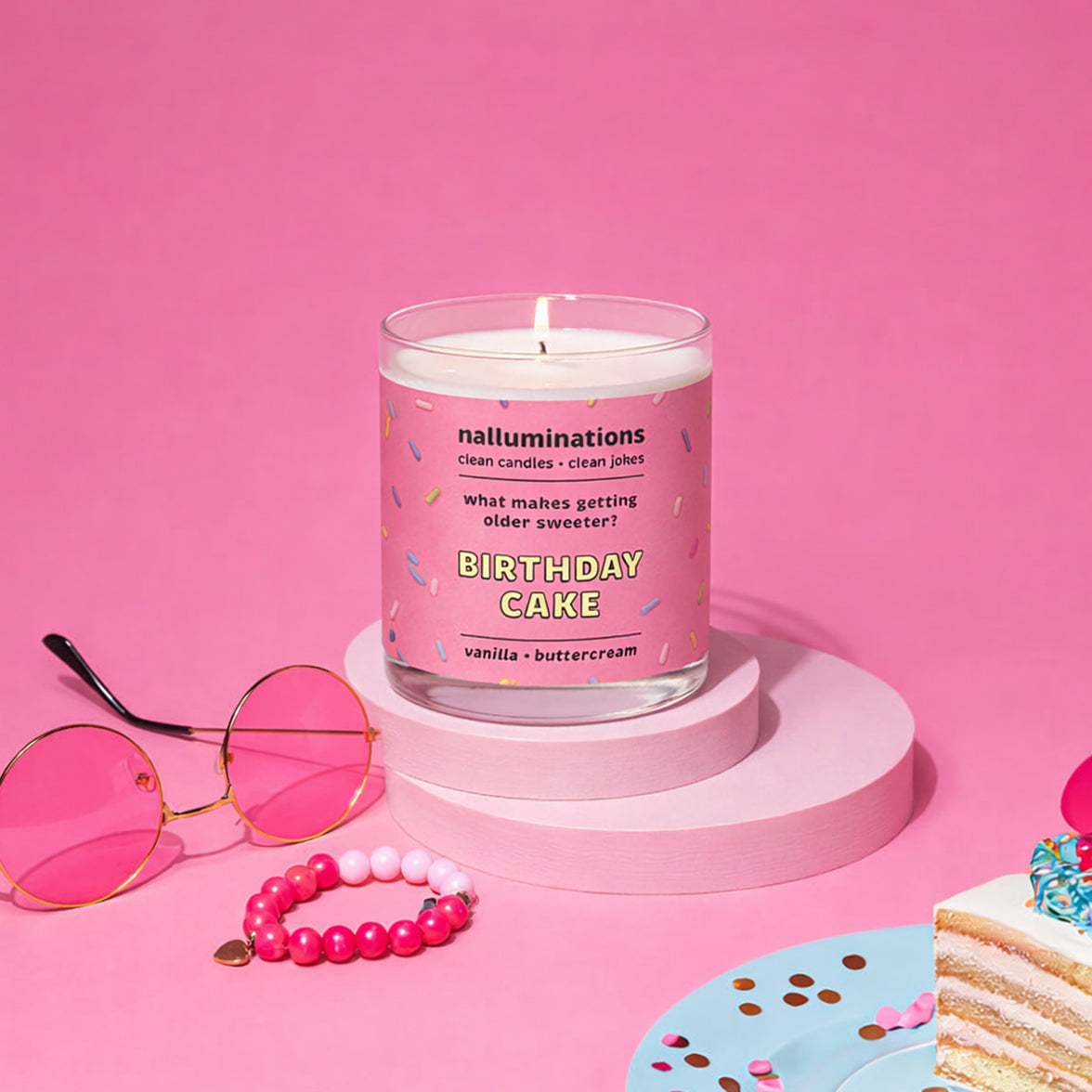 Birthday Cake Funny Candle - Vanilla Buttercream Scent