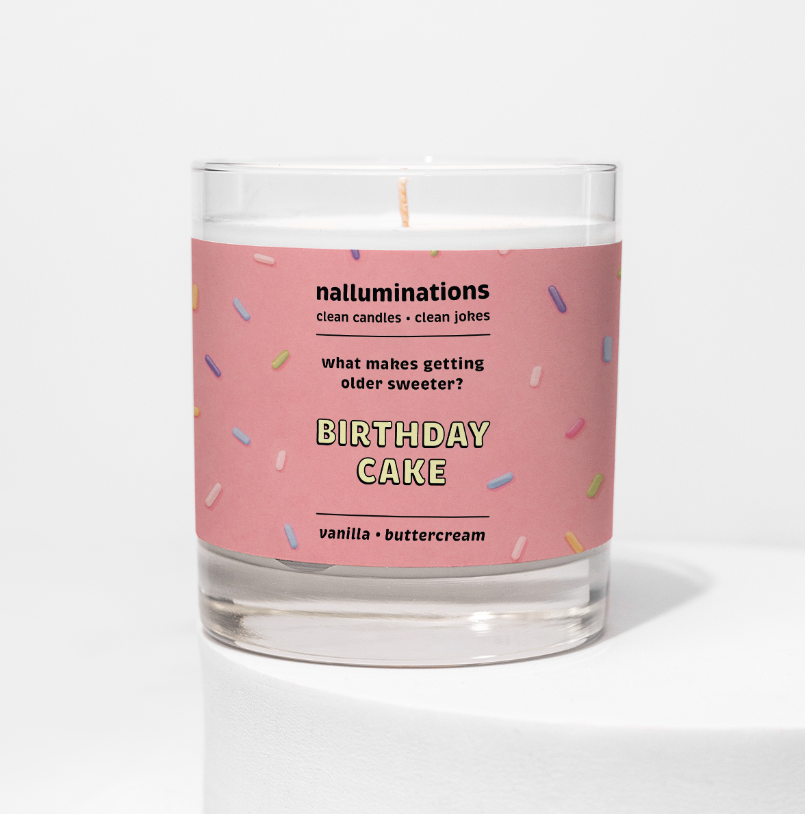 Birthday Cake Funny Candle - Vanilla Buttercream Scent