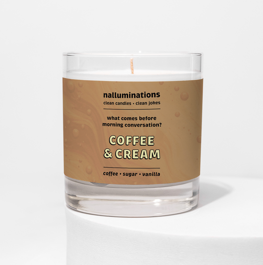 Coffee & Cream Funny Candle – Fresh Coffee Scent