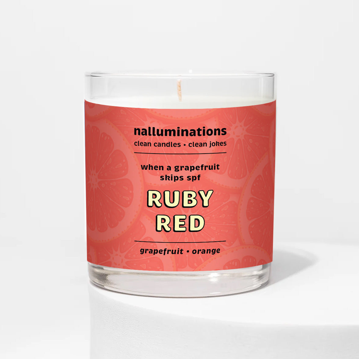 Ruby Red Funny Candle – Fresh Grapefruit Scent