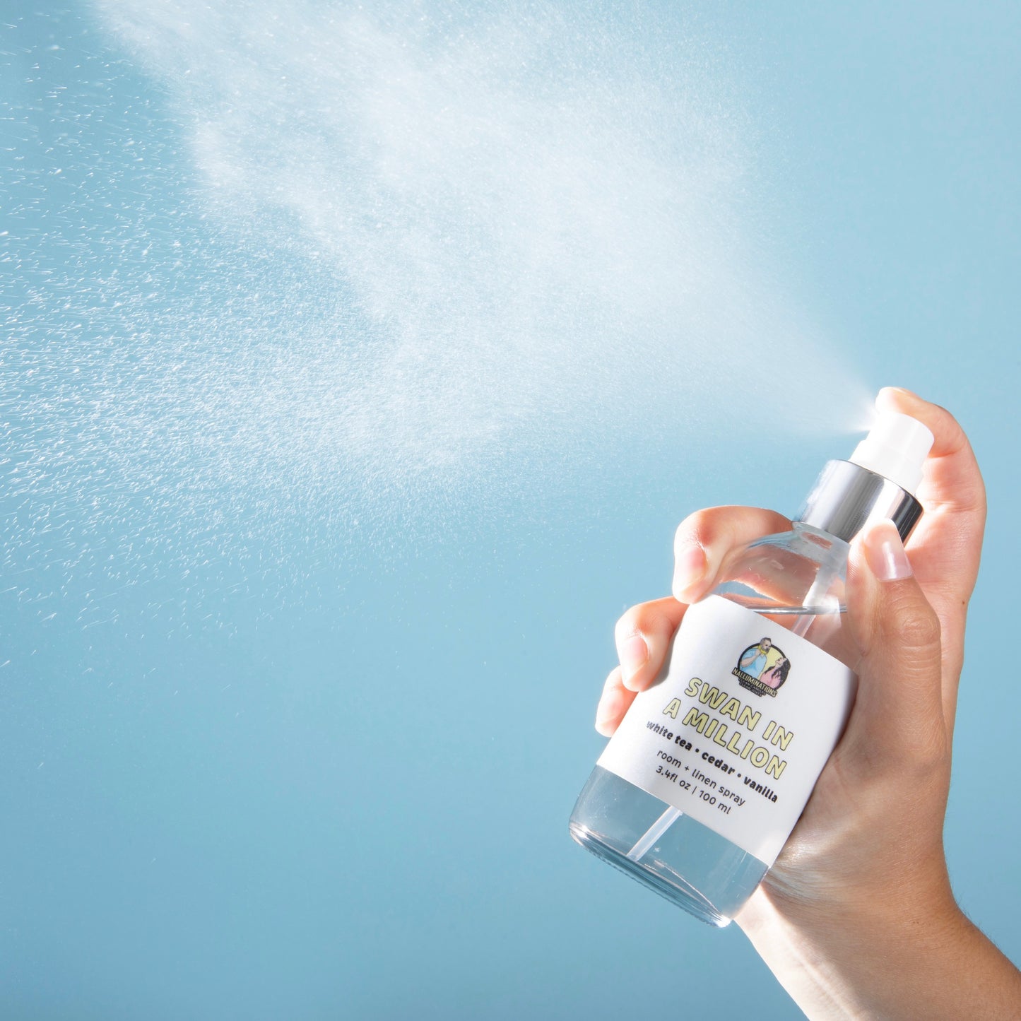 Swan in a Million Room Spray - White Tea, Cedar and Vanilla Scent