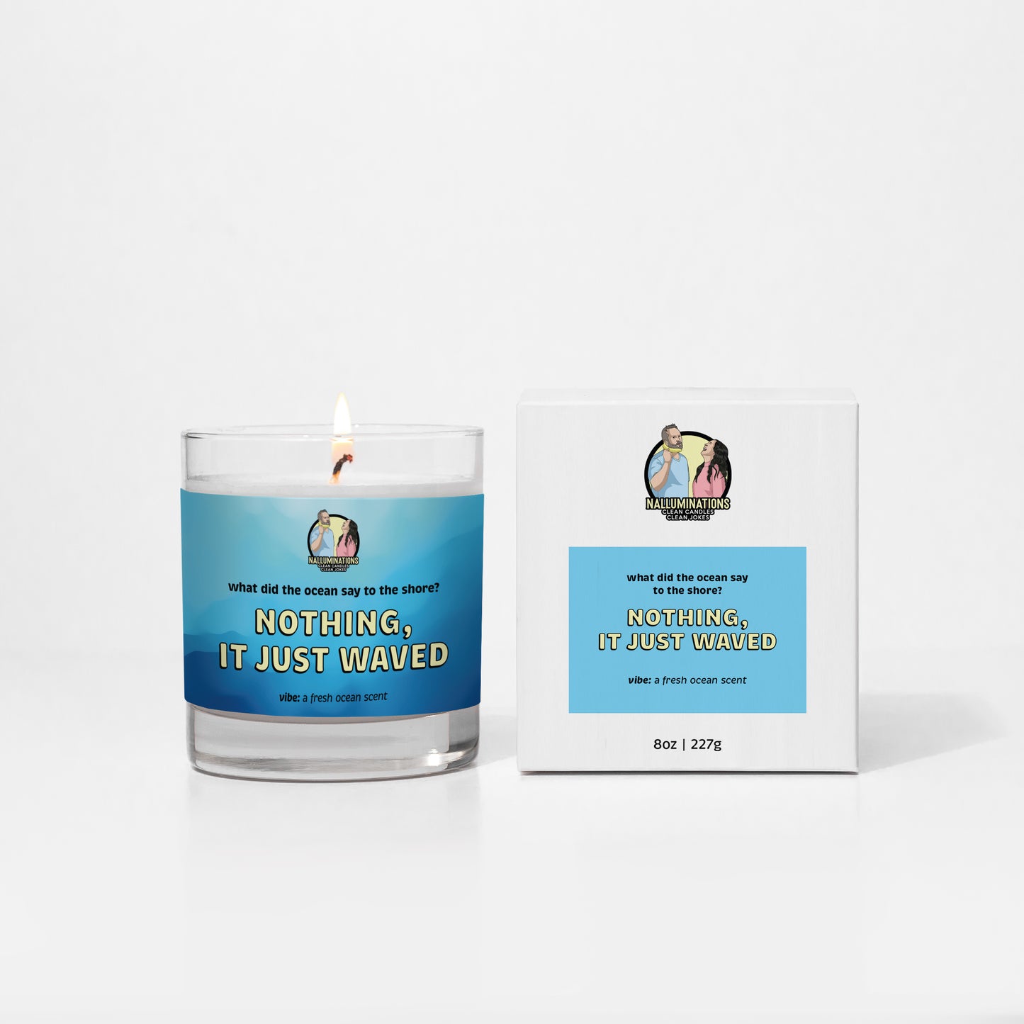 Nothing, It Just Waved Candle - Fresh Ocean Breeze - Beachy