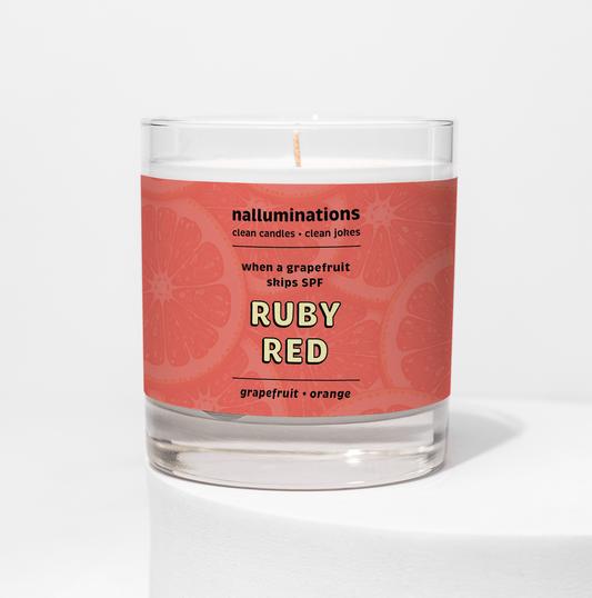 Ruby Red Funny Candle – Fresh Grapefruit Scent