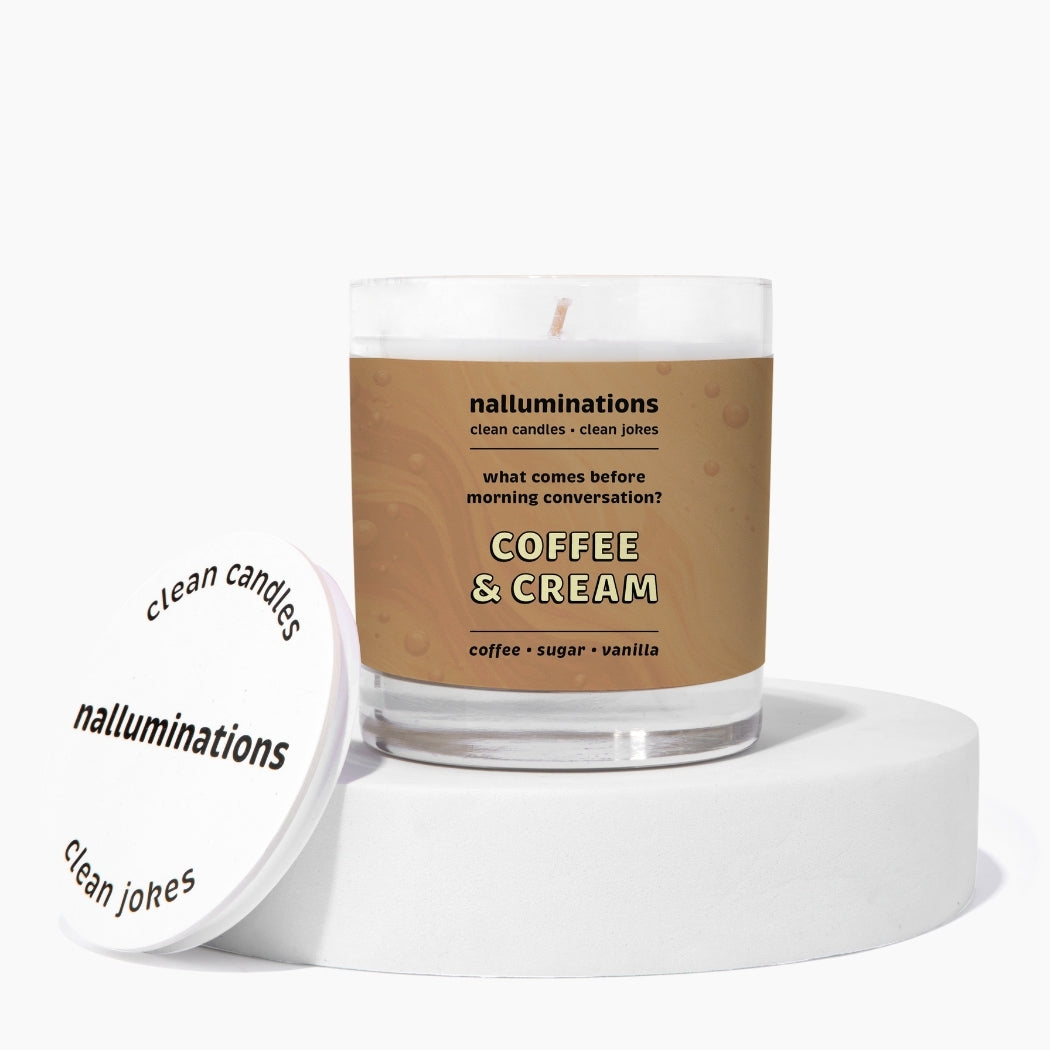 Coffee & Cream Funny Candle – Fresh Coffee Scent