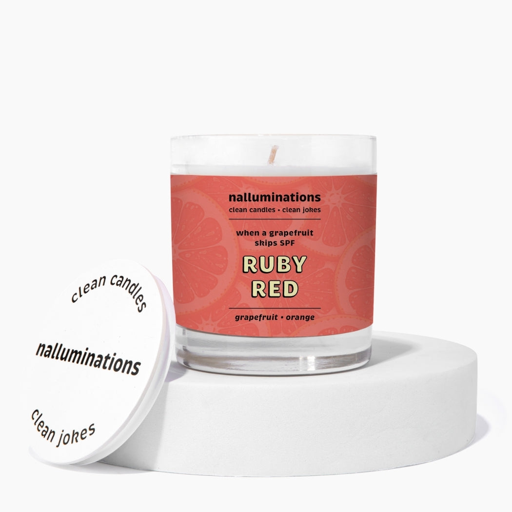 Ruby Red Funny Candle – Fresh Grapefruit Scent
