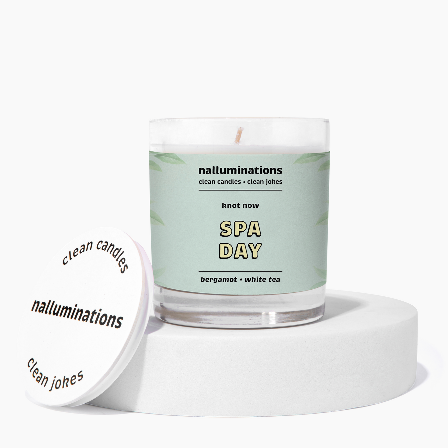 Spa Day Funny Candle – White Tea & Bergamot Scent